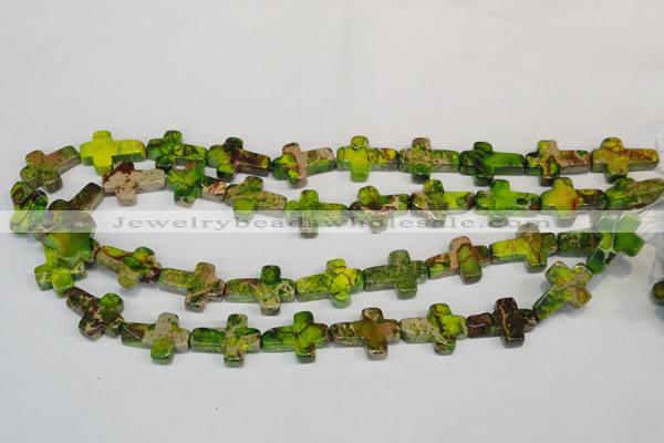 CDI131 15.5 inches 15*20mm cross dyed imperial jasper beads