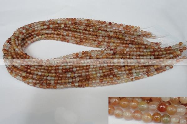 CDQ45 15.5 inches 4mm round natural red quartz beads wholesale