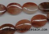 CDQ53 15.5 inches 13*18mm oval natural red quartz beads wholesale