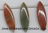 CDQ58 Top-drilled 12*40mm marquise natural red quartz beads wholesale