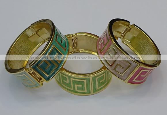 CEB165 23mm width gold plated alloy with enamel bangles wholesale