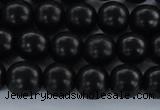 CEY03 15.5 inches 8mm round black ebony wood beads wholesale