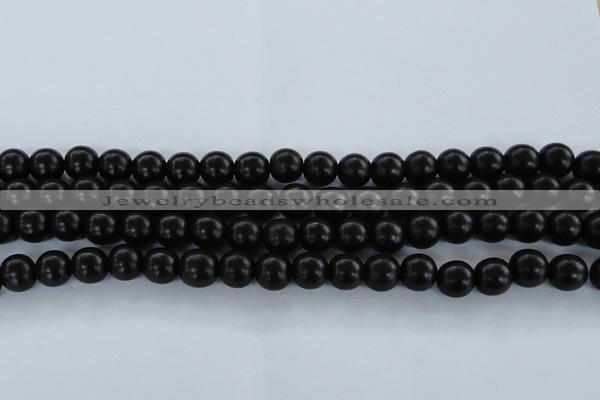 CEY04 15.5 inches 10mm round black ebony wood beads wholesale
