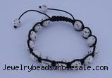 CFB508 10mm round turquoise beads adjustable bracelet wholesale