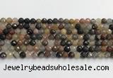 CFJ217 15.5 inches 6mm faceted round fancy jasper beads