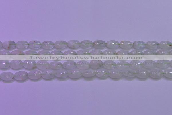 CFL1216 15.5 inches 8*12mm oval green fluorite gemstone beads