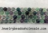 CFL1464 15.5 inches 12mm round A grade fluorite gemstone beads