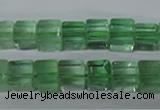 CFL632 15.5 inches 8*8mm cube green fluorite beads wholesale