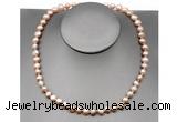 CFN25 8mm - 9mm baroque lavender freshwater pearl necklace, 16 - 54 inches
