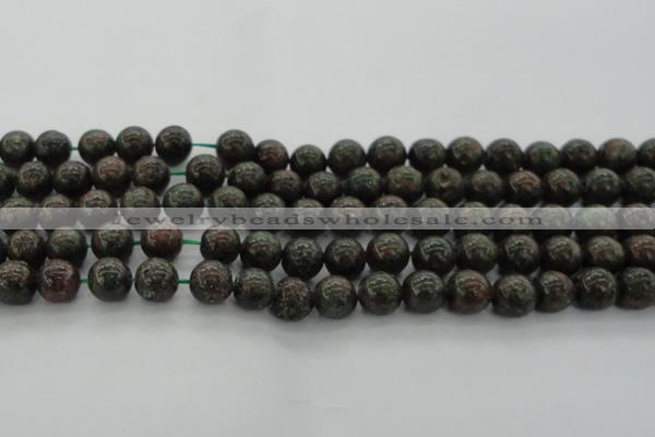 CGA552 15.5 inches 8mm round red green garnet gemstone beads