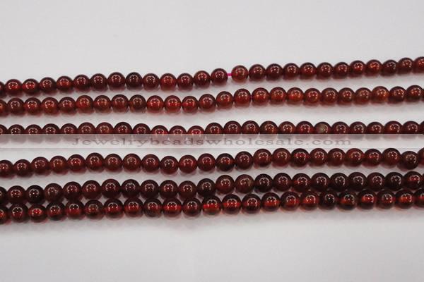 CGA601 15.5 inches 6mm A grade round natural orange garnet beads