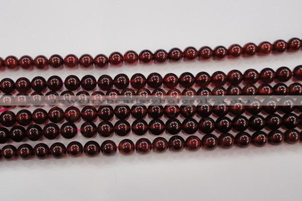 CGA605 15.5 inches 8mm A+ grade round natural orange garnet beads