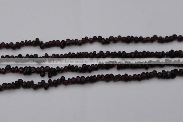 CGA652 15.5 inches 4*6mm nuggets red garnet gemstone beads
