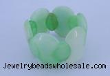 CGB150 8 inches fashion dyed white jade gemstone stretchy bracelet