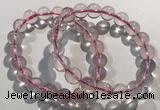 CGB4001 7.5 inches 10mm round rose quartz beaded bracelets
