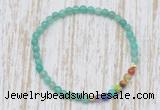 CGB7030 7 chakra 4mm peafowl agate beaded meditation yoga bracelets