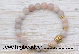CGB7461 8mm colorful agate bracelet with buddha for men or women