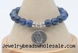 CGB7816 8mm sodalite bead with luckly charm bracelets wholesale