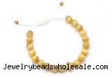 CGB9499 8mm, 10mm golden tiger eye & cross hematite adjustable bracelets