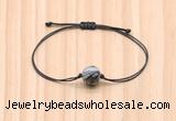 CGB9932 Fashion 12mm black water jasper adjustable bracelet jewelry
