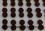 CGC100 12mm flat round druzy quartz cabochons wholesale