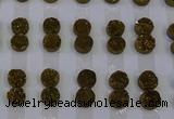 CGC109 12mm flat round druzy quartz cabochons wholesale