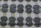 CGC184 13*18mm oval druzy quartz cabochons wholesale