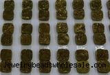 CGC217 10*10mm square druzy quartz cabochons wholesale
