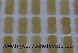 CGC227 12*12mm square druzy quartz cabochons wholesale