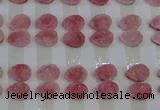 CGC254 13*18mm flat teardrop druzy quartz cabochons wholesale