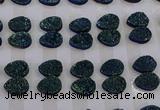CGC269 15*20mm flat teardrop druzy quartz cabochons wholesale