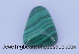 CGC40 20*25mm trapezoid natural malachite gemstone cabochons