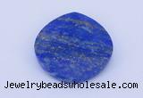 CGC51 6*28mm faceted coin natural lapis lazuli gemstone cabochons