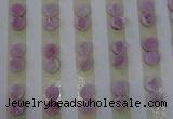CGC85 8mm flat round druzy quartz cabochons wholesale