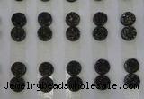CGC92 10mm flat round druzy quartz cabochons wholesale
