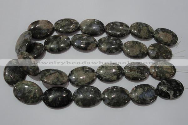 CGE136 15.5 inches 22*30mm oval glaucophane gemstone beads