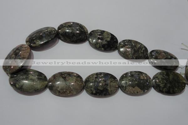 CGE137 15.5 inches 25*35mm oval glaucophane gemstone beads