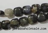 CGE151 15.5 inches 10*10mm square glaucophane gemstone beads