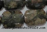 CGE165 15.5 inches 18*25mm rectangle glaucophane gemstone beads