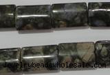 CGE170 15.5 inches 13*18mm flat tube glaucophane gemstone beads