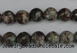 CGG03 15.5 inches 10mm faceted round ghost gemstone beads wholesale
