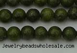 CGJ450 15.5 inches 4mm round green jasper beads wholesale