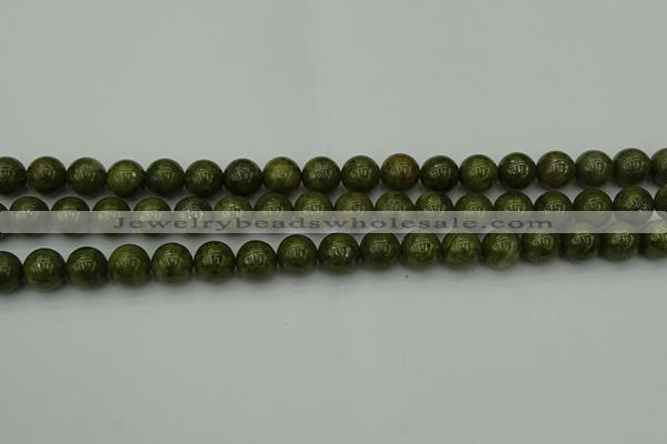 CGJ453 15.5 inches 10mm round green jasper beads wholesale