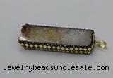 CGP3431 30*45mm - 28*60mm freeform druzy citrine pendants