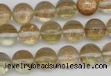 CGQ52 15.5 inches 10mm round gold sand quartz beads wholesale