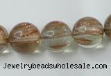 CGQ62 15.5 inches 16mm round gold sand quartz beads wholesale