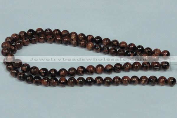 CGS203 15.5 inches 10mm round blue & brown goldstone beads wholesale