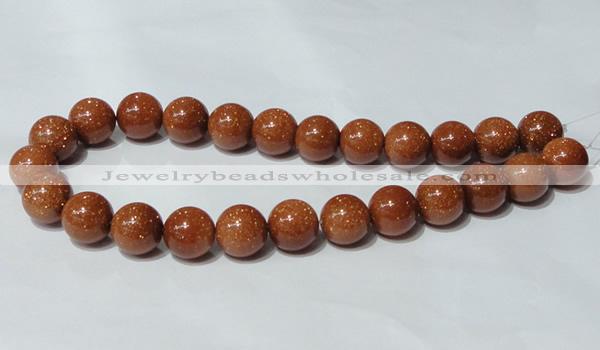 CGS54 15.5 inches 16mm round goldstone beads wholesale