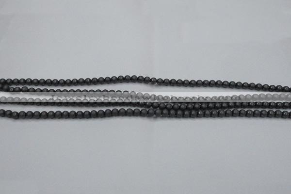 CHE400 15.5 inches 2mm round matte hematite beads wholesale