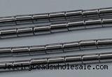 CHE760 15.5 inches 2*4mm tube plated hematite beads wholesale